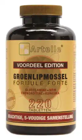 De Online Drogist Artelle groenlipmossel formule forte tabletten 220tb aanbieding