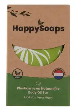 De Online Drogist Happysoaps aloë vera body oil bar 70gr aanbieding