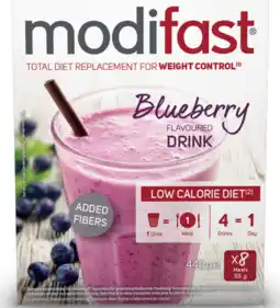 De Online Drogist Modifast weight control drink blueberry 440gr aanbieding