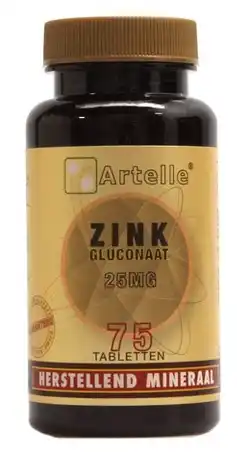 De Online Drogist Artelle zink gluconaat 25mg tabletten 75tb aanbieding