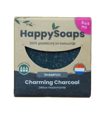 De Online Drogist Happysoaps charcoal shampoobar 70gr aanbieding