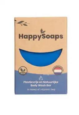 De Online Drogist Happysoaps vitamine zee body wash bar 100gr aanbieding