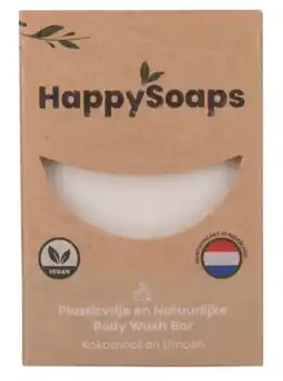 De Online Drogist Happysoaps kokosnoot & limoen body wash bar 100gr aanbieding