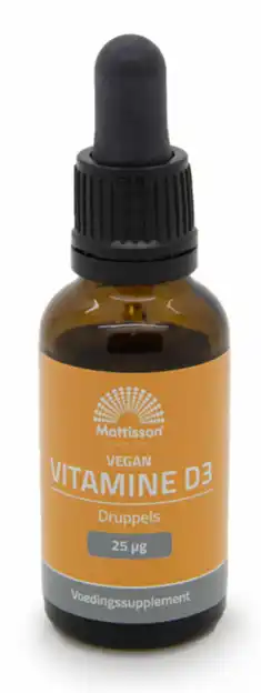 De Online Drogist Mattisson healthstyle vitamine d3 vegan druppels 25ml aanbieding