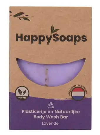 De Online Drogist Happysoaps lavendel body wash bar 100gr aanbieding