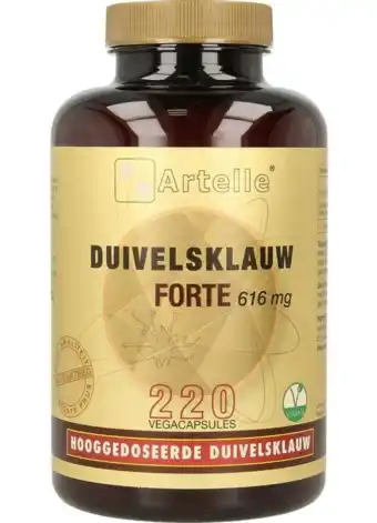 De Online Drogist Artelle duivelsklauw forte vegacapsules 220cp aanbieding