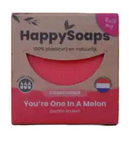 De Online Drogist Happysoaps melon power conditioner bar 65gr aanbieding