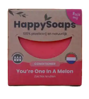 De Online Drogist Happysoaps melon power conditioner bar 65gr aanbieding