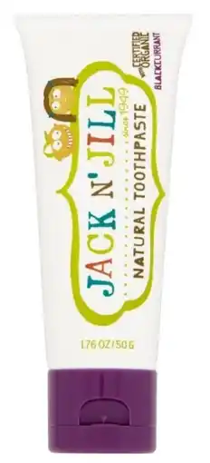 De Online Drogist Jack n' jill natuurlijke tandpasta zwarte bessen 50gr aanbieding