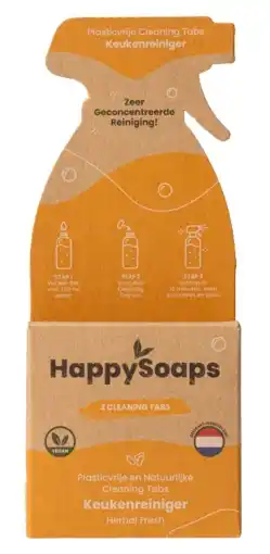 De Online Drogist Happysoaps herbal fresh keukenreiniger tabs 24gr aanbieding