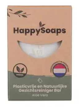 De Online Drogist Happysoaps aloë vera gezichtsreiniger bar 70gr aanbieding