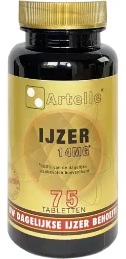 De Online Drogist Artelle ijzer 14mg tabletten 75tb aanbieding