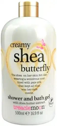 De Online Drogist Treaclemoon creamy shea butterfly - shower and bath gel 500ml aanbieding