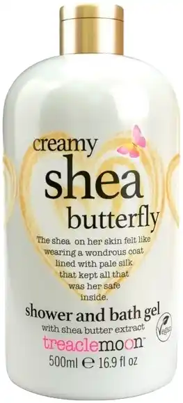 De Online Drogist Treaclemoon creamy shea butterfly - shower and bath gel 500ml aanbieding