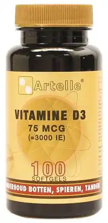 De Online Drogist Artelle vitamine d3 75mcg softgels 100sg aanbieding