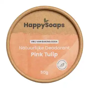 De Online Drogist Happysoaps pink tulip deodorant 50gr aanbieding