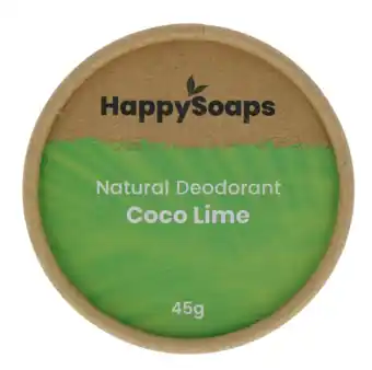 De Online Drogist Happysoaps kokos & limoen deodorant 50gr aanbieding