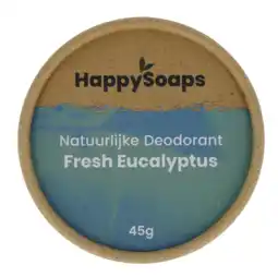 De Online Drogist Happysoaps eucalyptus & lemongrass deodorant 50gr aanbieding