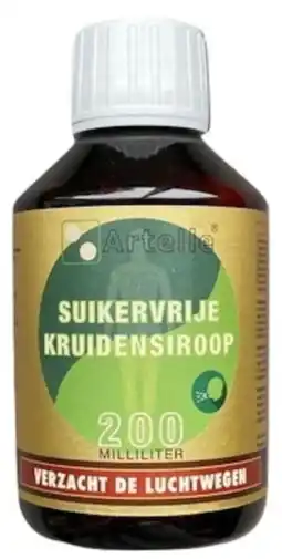 De Online Drogist Artelle suikervrije kruidensiroop 200ml aanbieding