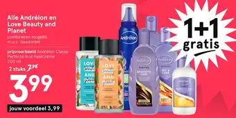 Etos Alle Andrélon en Love Beauty and Planet 200 ml aanbieding