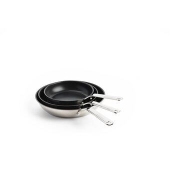 fonQ Kitchenaid stainless steel koekenpannenset 3-delig aanbieding