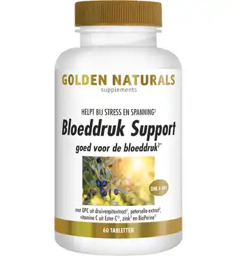 Drogisterij.net Golden naturals bloeddruk support (60tb) aanbieding