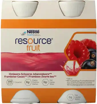 Drogisterij.net Resource fruit framboos-zwarte bes (4st) aanbieding