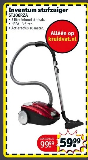 Kruidvat Inventum stofzuiger aanbieding