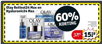 Kruidvat Olay retinol24 max en hyaluronic24 max olay aanbieding