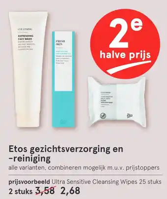 Etos Etos gezichtsverzorging en -reiniging aanbieding