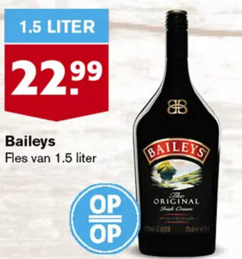 Hoogvliet Baileys Fles van 1.5 liter aanbieding