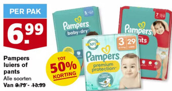 Hoogvliet Pampers luiers of pants aanbieding