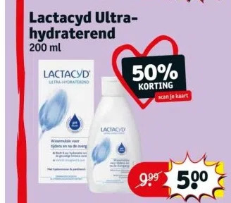 Kruidvat Lactacyd ultrahydraterend aanbieding