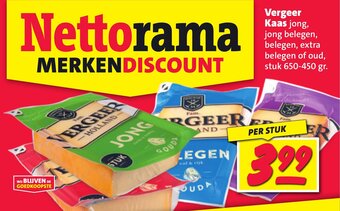 Nettorama Vergeer Kaas aanbieding