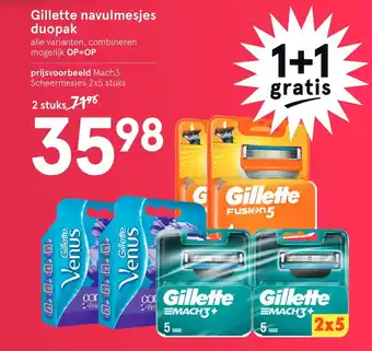 Etos Gillette navulmesjes duopak aanbieding