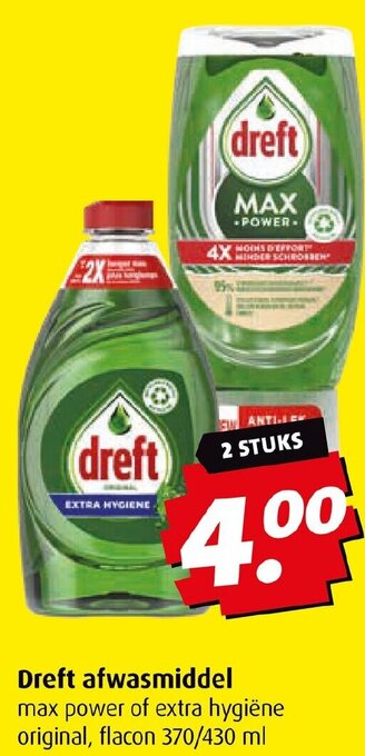 Boni Dreft afwasmiddel aanbieding