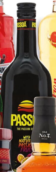 Boni Passoa Passion Fruits fles 700 ml of Berentzen Apfelkorn fles 1 liter aanbieding