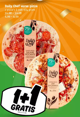 Poiesz Daily Chef verse pizza aanbieding