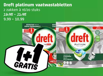 Poiesz Dreft platinum vaatwastabletten aanbieding