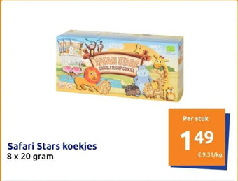 Action Safari Stars koekjes 8 x 20 gram aanbieding