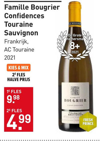 Gall & Gall Famille Bougrier Confidences Touraine Sauvignon aanbieding