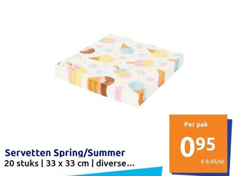 Action Servetten spring/summer aanbieding