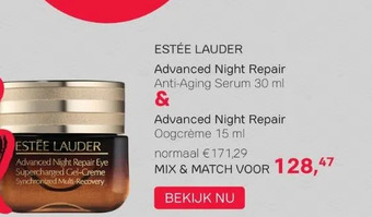 Pour Vous Estée lauder advanced night repair anti-aging serum 30 ml & advanced night repair oogcrème 15 ml aanbieding