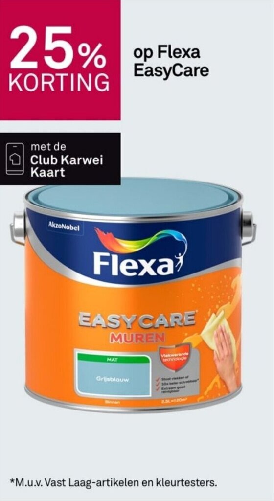 Flexa EasyCare aanbieding bij Karwei