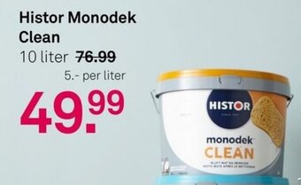 Karwei Histor Monodek Clean 10 liter aanbieding