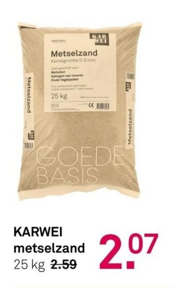 Karwei KARWEI metselzand 25 kg aanbieding