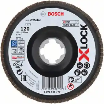 Conrad Bosch accessories 2608621770 x-lock lamellenschijf diameter 125 mm 1 stuk(s) aanbieding