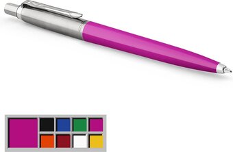 Bol.com Parker jotter originals balpen | klassieke magenta afwerking | medium punt met blauwe inkt | 1 stuk aanbieding