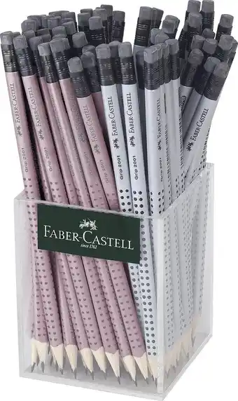 Bol.com Faber-castell grafietpotloden - grip 2001 - hb met gum - koker a 72 stuks - fc-217272 aanbieding