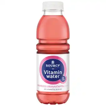 Dekamarkt Sourcy vitaminwater framboos-granaatappel aanbieding